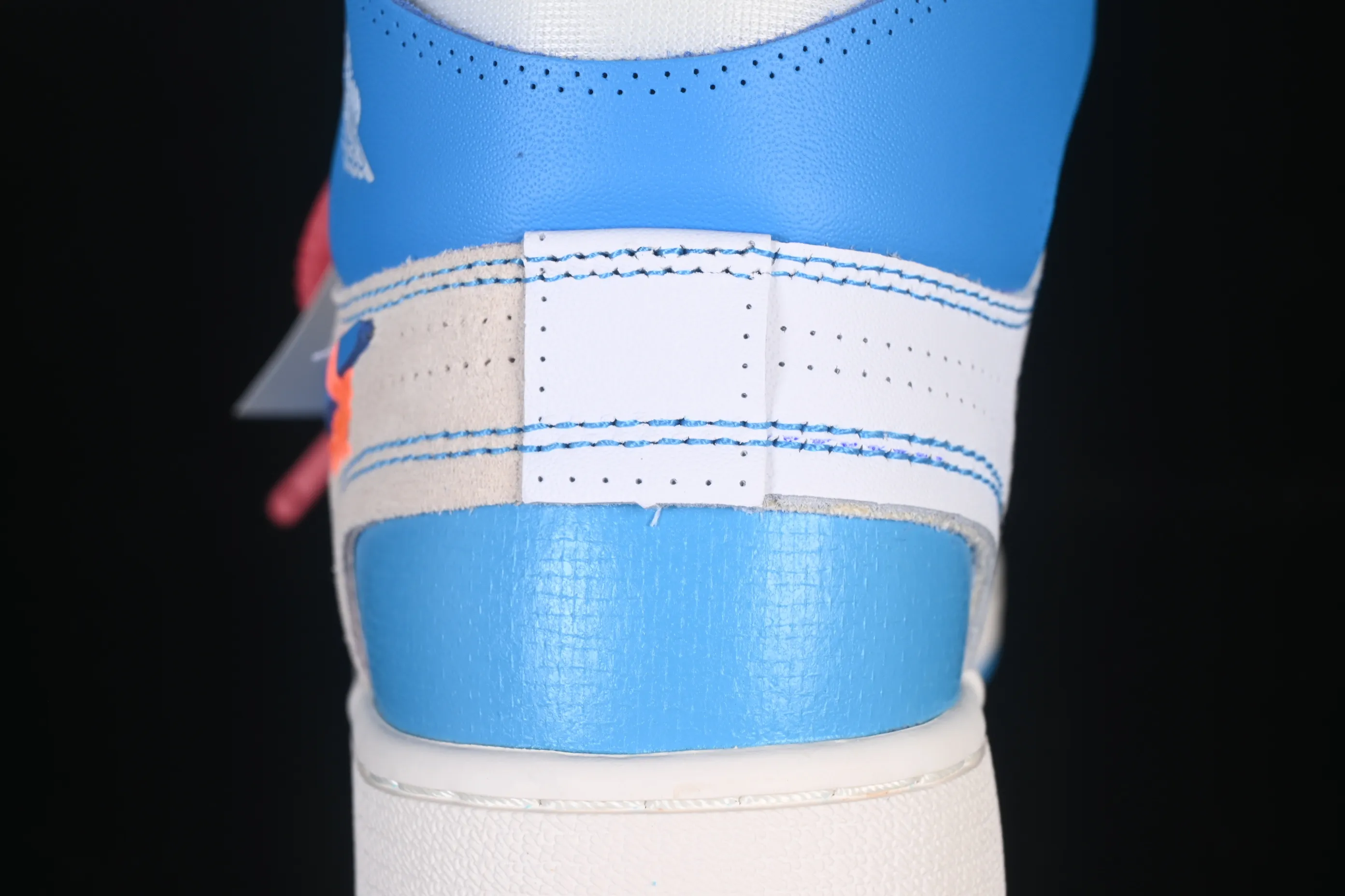 All categories Air Jordan Jordan series basketball shoes Air Jordan 1 High pure original special price Off White x Air Jordan OW AJ1 Joe 1 joint North Carolina blue high-top basketball shoes AQ0818-148